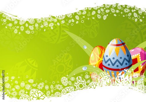 Vector: Easter frame Easter frame