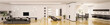 Modern apartment interior panorama 3d render