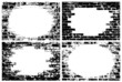 Photo: Grungy brick wall borders Grungy brick wall borders