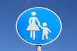 Schild für Fußgänger Schild für Fußgänger