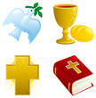 Icon set for easter