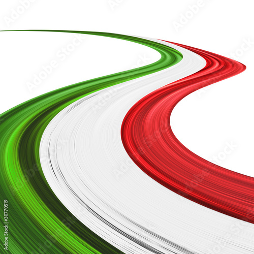 Illustration: Italia Tricolore Onda Astratta-Italy Flag Abstract Wave Italia Tricolore Onda Astratta-Italy Flag Abstract Wave