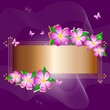 Floral banner. Floral banner.