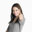 portait of young woman with background