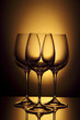 Empty wine glass