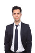 Businessman against a white background