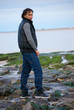 Man on the rocks Man on the rocks