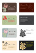 business cards flowers