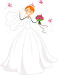 Bride Surrounded by Butterflies