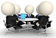 Illustration: 3D Business meeting 3D Business meeting