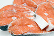 Pieces of a salmon