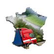Carte de france concept transport