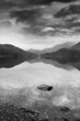 Mountain lake reflection