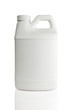 white plastic bottle isolated on a white background