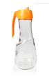 Empty bottle for oil on white background