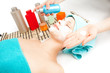 Picture of woman at spa procedures Picture of woman at spa procedures