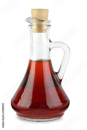 Photo: Decanter with red wine vinegar Decanter with red wine vinegar