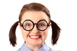 Photo: Fake geeky-looking teenage girl Fake geeky-looking teenage girl