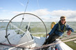 Photo : Sailing on the IJsselmeer in the Netherlands