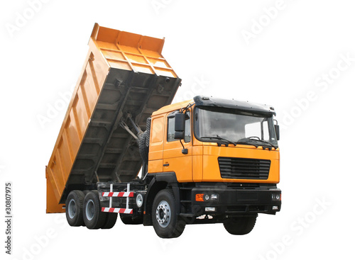 Photo: Yellow dump truck Yellow dump truck