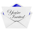 You're Invited - Invitation and Open Envelope