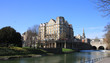 View of the Pulteney Bridge River Avon in Bath, England