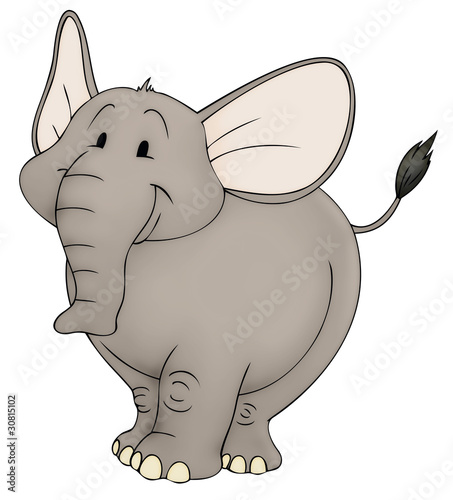 Illustration: Elefant, Zoo, dick, Afrika, Indien, Zirkus Elefant, Zoo, dick, Afrika, Indien, Zirkus