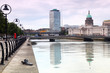 bridges near customs building, quay of river Liffey in Dublin bridges near customs building, quay of river Liffey in Dublin