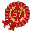 jubiläum 57 button lorbeer schleife geburtstag jubiläum 57 button lorbeer schleife geburtstag