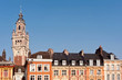 Beffroi et façades d'immeubles du centre ville de Lille Beffroi et façades d'immeubles du centre ville de Lille