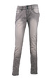 Gray jeans trousers on a mannequin