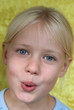blond girl singing