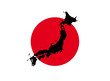 Vektor: Japan Flagge Japan Flagge