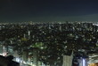 明かりがまばらな夜景