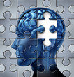 Memory loss and alzheimer's medical symbol