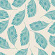 Vector: Seamless peacock pattern Seamless peacock pattern