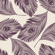 Vector: Seamless peacock pattern Seamless peacock pattern