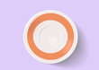 Saucer on a grey background