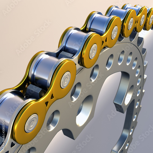 Illustration: Sprockets and Chain Sprockets and Chain
