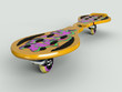 Illustration: Waveboard Wave board gelb Waveboard Wave board gelb