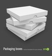 packing boxes with pizza