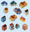 Set of Isometric Buildings