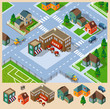 Cafe and Neighborhood Isometric