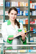 Pharmacy chemist woman in drugstore Pharmacy chemist woman in drugstore