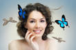 butterfly woman
