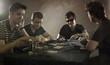 4 guys playing poker 4 guys playing poker