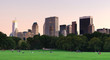 New York City Central Park at dusk panorama New York City Central Park at dusk panorama