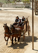 Sheriff and Deputy driving a stagecoach, Mini Hollywood, Spain Sheriff and Deputy driving a stagecoach, Mini Hollywood, Spain