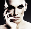 Beautiful woman portrait witha professional make-up. Beautiful woman portrait witha professional make-up.