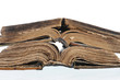 An opened Bible.